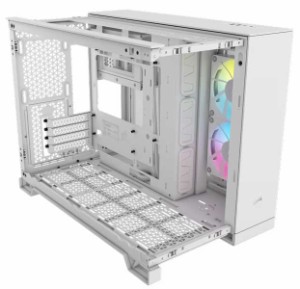 コルセア(メモリ) [CC-9011268-WW] ミドルタワー型PCケース iCUE LINK 2500X RGB Micro ATX Dual Chamber White