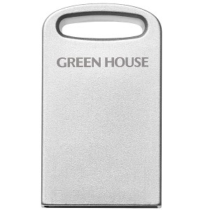 GREEN HOUSE [GH-UF3MB32G-SV] アルミボディ小型USB3.1(Gen1)メモリー 32GB シルバー