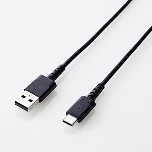 ELECOM [MPA-ACS12NBK] スマートフォン用USBケーブル/USB(A-C)/認証品/高耐久/1.2m/ブラック