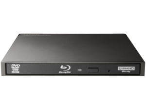 Logitec [LBD-PWA6U3LBK] ポータブルBlu-rayディスクドライブ/USB3.2 Gen1(USB3.0)/スリム/書き込みソフト付/UHDBD対応/ブラック