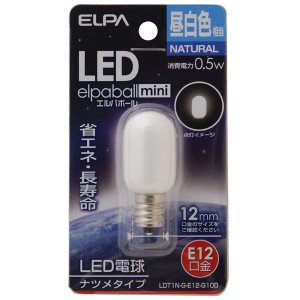 ELPA [LDT1N-G-E12-G100] LED電球 ナツメ球 E12