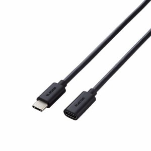 ELECOM [MPA-ECC20BK] USB2.0延長ケーブル/C-Cメスタイプ/USB Power Delivery対応/ノーマル/2.0m/ブラック