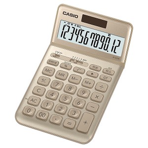 CASIO [JF-S200-GD-N] スタイリッシュ電卓 ジャストタイプ ゴールド