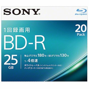 SONY(VAIO) [20BNR1VJPS4] ビデオ用BD-R 追記型 片面1層25GB 4倍速 ホワイトワイドプリンタブル 20枚パック