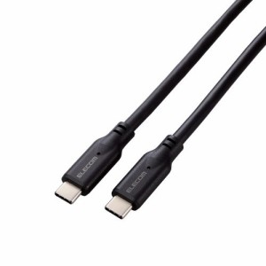 ELECOM [MPA-CC1G10BK] USB Type-C to USB Type-Cケーブル/USB10Gbps/100W対応/スタンダード/1.0m/ブラック