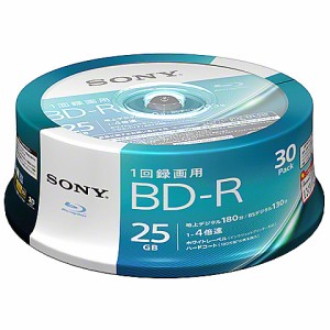SONY(VAIO) [30BNR1VJPP4] ビデオ用BD-R 追記型 片面1層25GB 4倍速 ホワイトワイドプリンタブル 30枚スピンドル