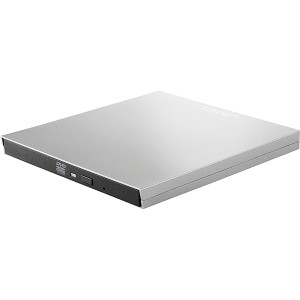 Logitec [LDR-PVB8U3MGY] ポータブルDVDディスクドライブ/M-DISC対応/TypeCケーブル付/USB3.0/グレー