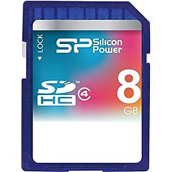 シリコンパワー [SP008GBSDH004V10] SDHCメモリーカード 8GB (Class4) 5年保証