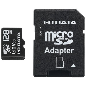 IODATA [MSDU13-128G] UHS-I UHSスピードクラス3/Video Speed Class 30対応 microSDメモリーカード 128GB