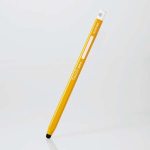 ELECOM [P-TPEN02SYL] タッチペン/スマホ・タブレット用/鉛筆型/三角/細軸/超感度タイプ/イエロー