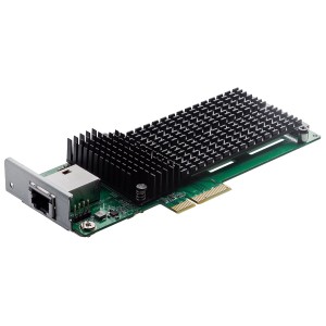 ASUSTOR [AS-T10G3] RJ45 高速10GbE / M.2 NVMe SSD複合PCIe 3.0ネットワークインターフェースカード ロープロファイル フルハイト用…