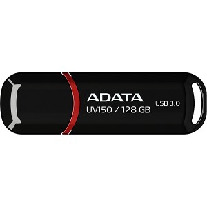 A-DATA Technology [AUV150-128G-RBK] USBメモリ UV150 128GB USB3.2 Gen1対応 キャップ式 ブラック /5年保証