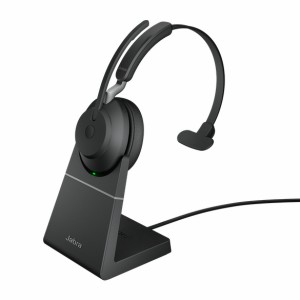 GNオーディオ [26599-899-989] Jabra 無線ヘッドセット USB-A 片耳 MS認定 充電スタンド付「Jabra Evolve2 65 MS Mono USB-A Stand Bl…