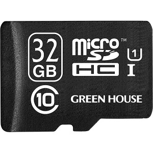 GREEN HOUSE [GH-SDMRHCUB32G] microSDHCカード UHS-I U1 クラス10 32GB