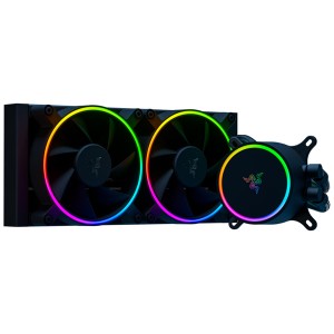 RAZER [RC21-01770100-R3M1] Razer Hanbo Chroma - RGB AIO Liquid Cooler 240MM (aRGB Pump Cap) 240mmラジエターモデル 簡易水冷 In…