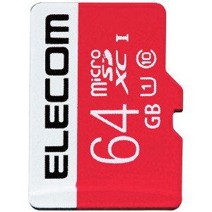 ELECOM [GM-MFMS064G] microSDXCカード/UHS-I/U1/Class10/NINTENDO SWITCH検証済/64GB