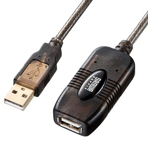 サンワサプライ [KB-USB-R230] 30m延長USBアクティブリピーターケーブル