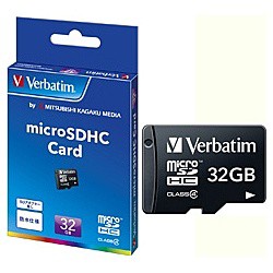 Verbatim [MHCN32GYVZ1] microSDHCカード 32GB Class4 (SDアダプター無し)
