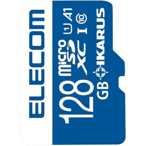 ELECOM [MF-MS128GU11IKA] microSDXCカード/IKARUS付/UHS-I U1/128GB