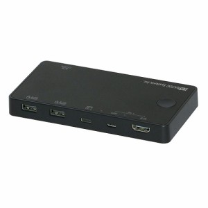 ラトックシステム [RS-240CA-4K] 4K HDMIディスプレイ/USBキーボード・マウス パソコン切替器 (USB-C/Aパソコン対応)