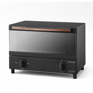 アイリスオーヤマ [BLSOT-011-B] スチームオーブントースター 2枚焼き ブラック [PSE認証済]