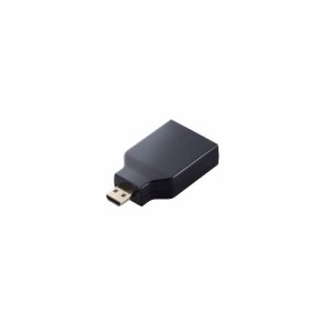 ELECOM [AD-HDADS3BK] HDMI変換アダプター/AF-DM(micro)/スリムタイプ/ブラック