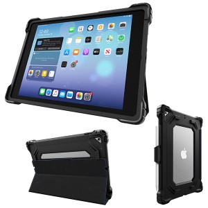 Gumdrop [03A008] HideAway Folio 耐衝撃ハードケース iPad 10.2インチ第7・8・9世代 ブラック