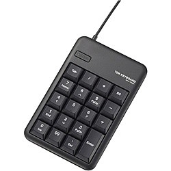 ELECOM [TK-TCM011BK] USBテンキーボード/Mサイズ/メンブレン/ブラック