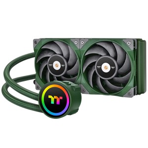 Thermaltake [CL-W319-PL12RG-A] CPUクーラー TOUGHLIQUID 240 ARGB Sync -Racing Green-