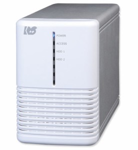 ラトックシステム [RS-EC32-U3RWSZ] USB3.0 RAIDケース (HDD2台用) ホワイトシルバー