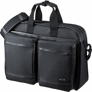 サンワサプライ [BAG-LW10BK] 超撥水・軽量PCバッグ(3WAYタイプ・15.6インチワイド・シングル・ブラック)