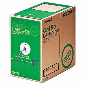 ELECOM [LD-CT2/PU300/RS] RoHS対応LANケーブル/CAT5E/300m/パープル/簡易パッケージ