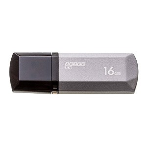 アドテック [AD-UKTMS16G-U2] USB2.0 キャップ式フラッシュメモリ UKT 16GB ミッドナイトシルバー