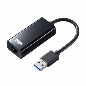 サンワサプライ [USB-CVLAN1BKN] 有線LANアダプタ(USB A Gen1 - LAN変換・Gigabit対応・ブラック)