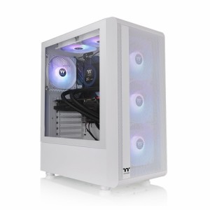 Thermaltake [CA-1X2-00M6WN-00] ミドルタワー型PCケース S200 TG ARGB Snow Edition