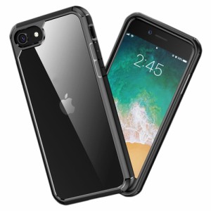 ブルー [IPH-003] iPhone SE (Gen 3/2)/8/7ケース/背面カバー付きバンパータイプ