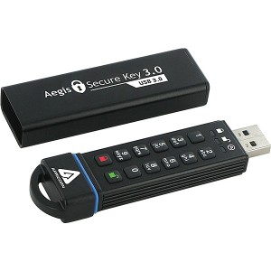 Apricorn [ASK3-240GB] 暗証番号方式USBメモリ Aegis Secure Key - USB 3.0 Flash Drive 240GB