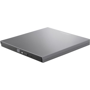 Logitec [LDR-PVB8U3MSV] ポータブルDVDディスクドライブ/M-DISC対応/TypeCケーブル付/USB3.0/シルバー