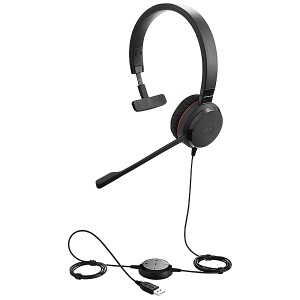 GNオーディオ [5393-829-309] Jabra USBヘッドセット USB-A 3.5mmジャック 片耳 UC認定 「Jabra EVOLVE 30 II UC Mono」