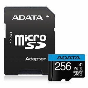 A-DATA Technology [AUSDX256GUICL10A1-RA1] microSDカード 256GB microSDXC UHS-I CLASS10 A1対応 SD変換アダプター付属 /永久保証