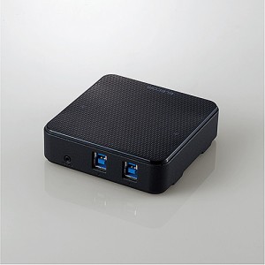 ELECOM [U3SW-T2] USB切替器/USB3.0/PC側2ポート/接続機器4ポート/手元スイッチ/ブラック