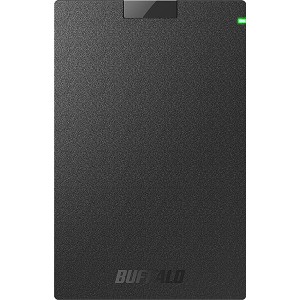 バッファロー [HD-PGAC2U3-BA] USB3.2(Gen1)対応ポータブルHDD Type-Cケーブル付 2TB ブラック