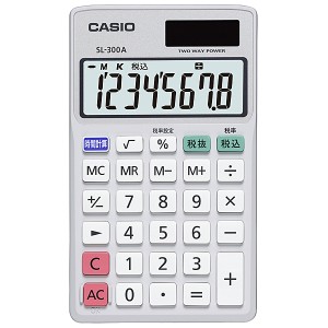 CASIO [SL-300A-N] パーソナル電卓 手帳タイプ 8桁