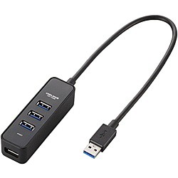 ELECOM [U3H-T405BBK] USB3.0ハブ/マグネット付/バスパワー専用/4ポート/ブラック