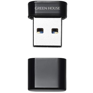 GREEN HOUSE [GH-UF3MA8G-BK] 小型USB3.1(Gen1)メモリー 8GB ブラック