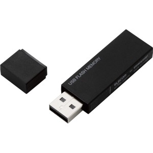 ELECOM [MF-MSU2B64GBK] USBメモリー/USB2.0対応/セキュリティ機能対応/64GB/ブラック