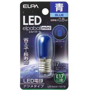 ELPA [LDT1B-G-E17-G112] LED電球 ナツメ球 E17