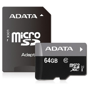 A-DATA Technology [AUSDX64GUICL10-RA1] microSDカード 64GB microSDXC UHS-I CLASS10 SD変換アダプター付属 /永久保証