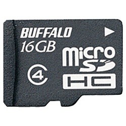 バッファロー [RMSD-BS16GB] 防水仕様 Class4対応 microSDHCカード 16GB