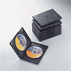 ELECOM [CCD-DVD06BK] DVDトールケース